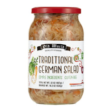 German Salad – 32 oz Glass Jar | Traditional Old World Shredded Cabbage