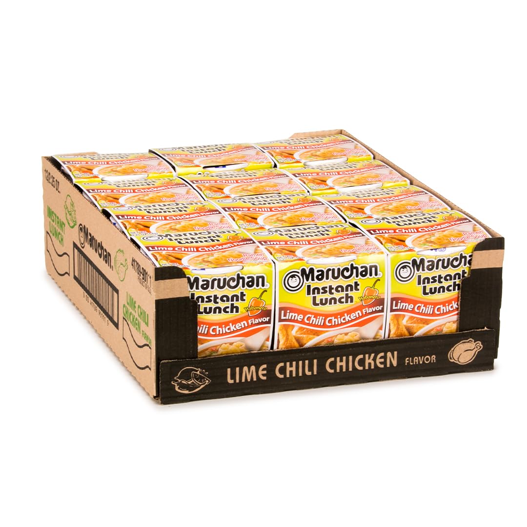 Maruchan Instant Lunch – Lime Chili Chicken Flavor (2.25 oz, 12-Pack)