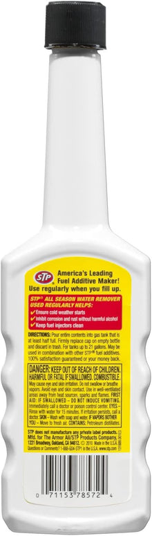 STP Water Remover, All Season Cleaner for Cars & Truck, Bottles, 5.25 Fl Oz