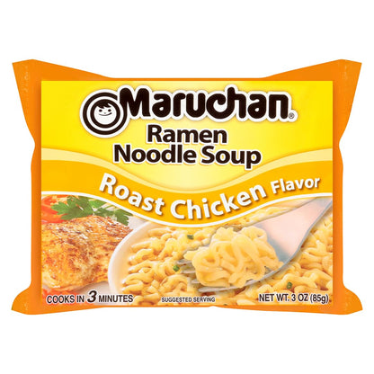Maruchan Ramen Noodles Soup – Roast Chicken Flavor (3 oz, 24-Pack)