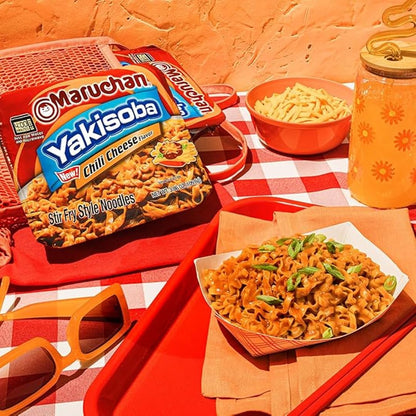 Maruchan Yakisoba – Chili Cheese Flavor (4 oz, 8-Pack)