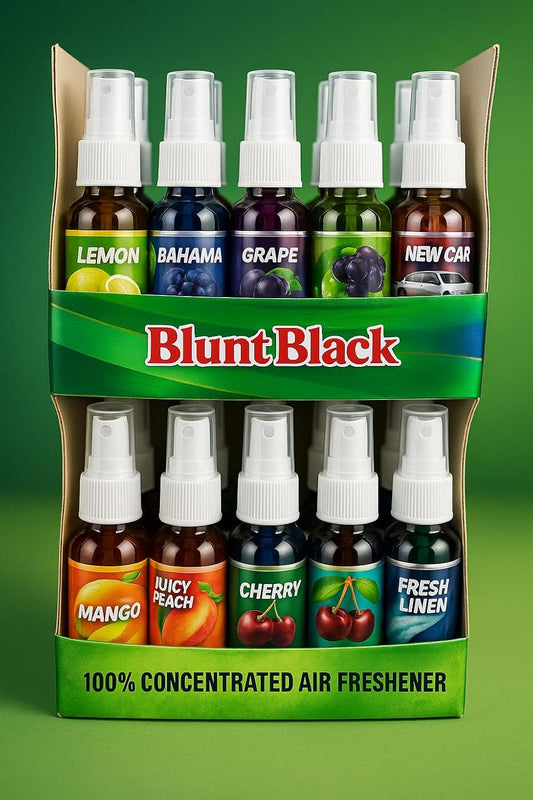 Blunt Black – 100% Concentrated Air Freshener (Assorted Scents)| 50pcs