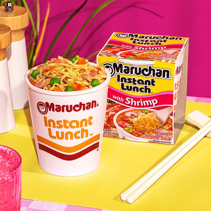 Maruchan Instant Lunch – Shrimp Flavor (2.25 oz, 12-Pack)