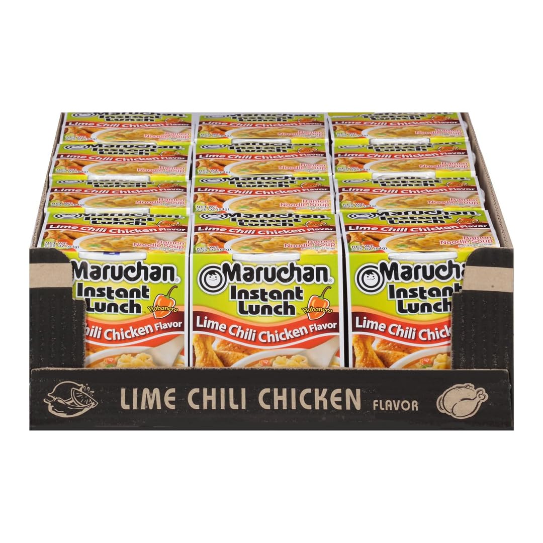 Maruchan Instant Lunch – Lime Chili Chicken Flavor (2.25 oz, 12-Pack)