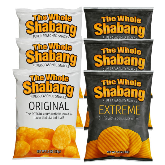 The Whole Shabang® Mix Pack Chips 1.5 oz Bags – 6 Count Variety Pack Bold Savory Snack Chips