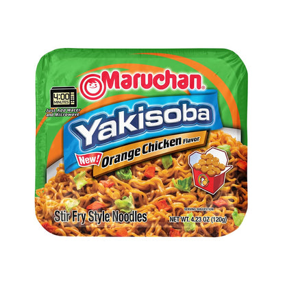 Maruchan Yakisoba – Orange Chicken Flavor (4 oz, 8-Pack)
