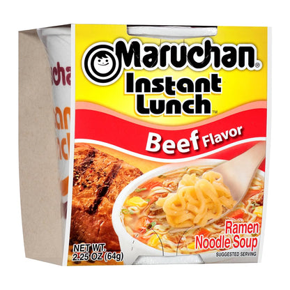 Maruchan Instant Lunch – Beef Flavor (2.25 oz, 12-Pack)