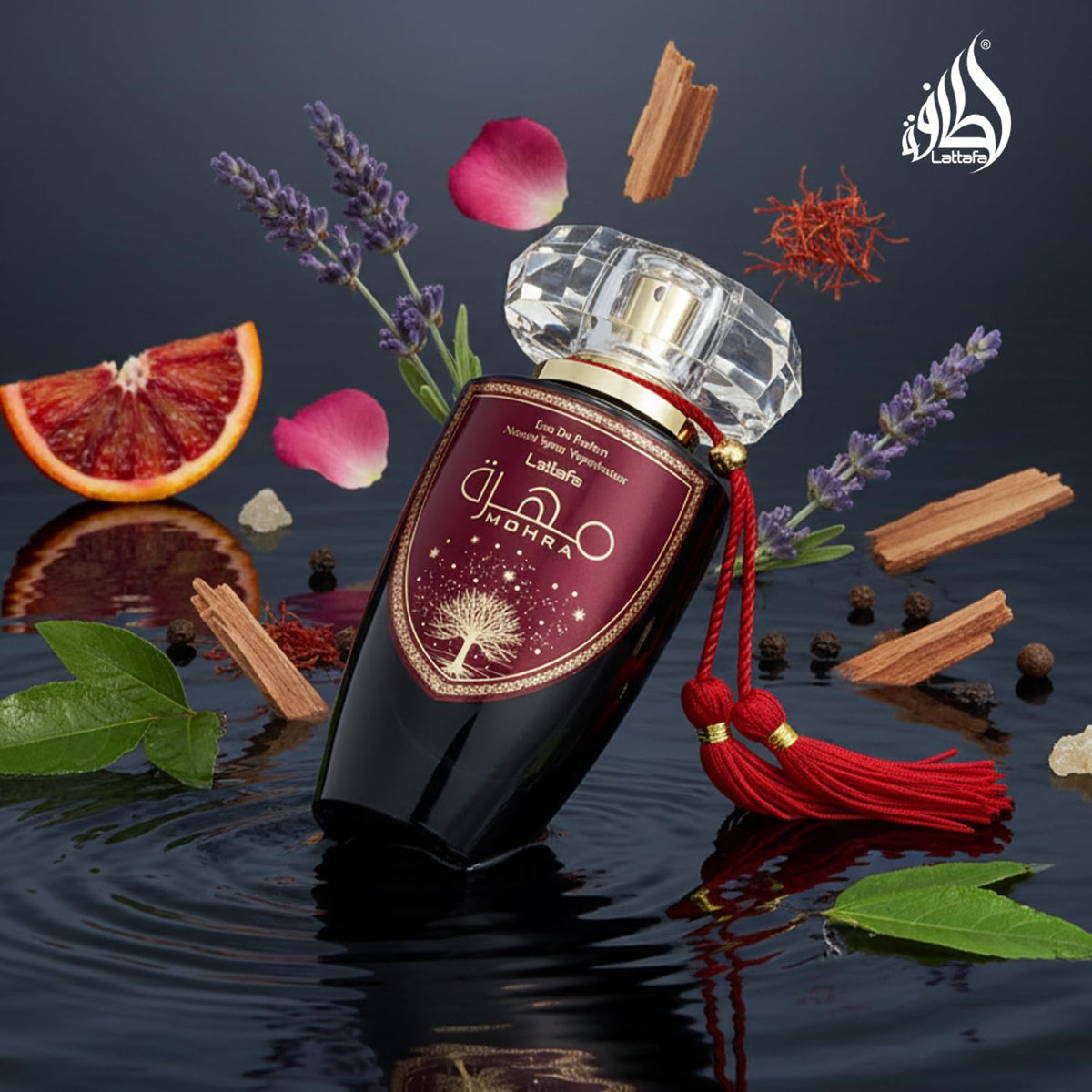 Lattafa Mohra Eau de Parfum 100ml citrus spicy woody unisex fragrance