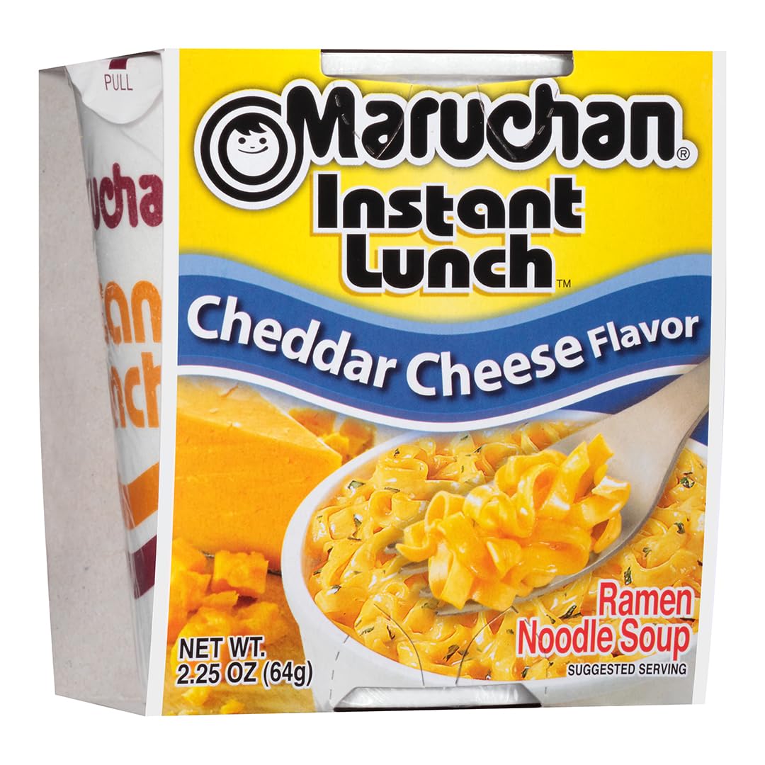 Maruchan Instant Lunch – Cheddar Cheese Flavor (2.25 oz, 12-Pack)