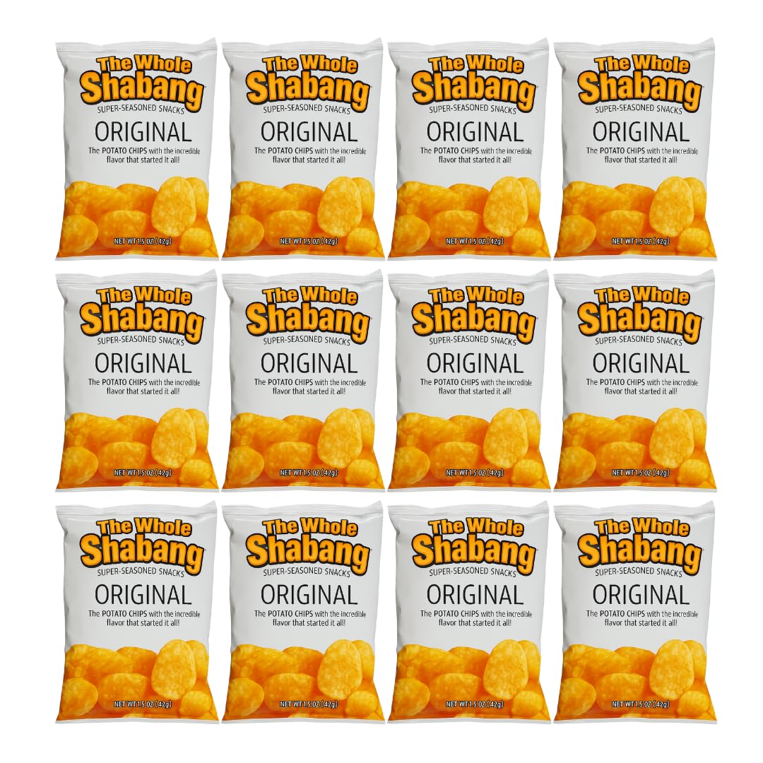 The Whole Shabang® Original Chips 1.5 oz Bags – 12 Count Bold Savory Snack Chips
