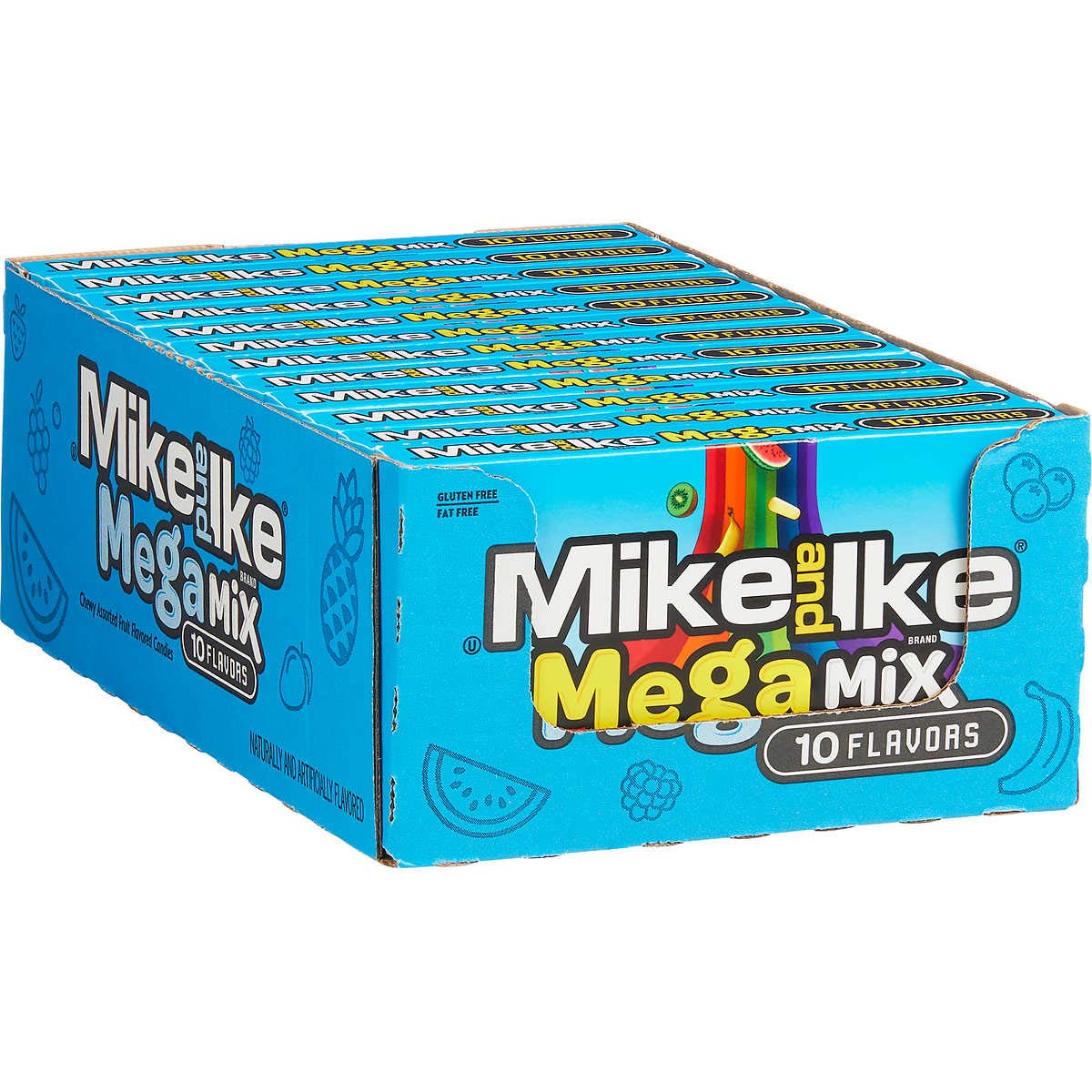 Mike and Ike Mega Mix – 10 Flavors – 5oz (12 Pack)