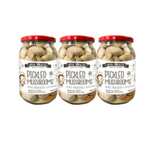 Pickled Mushrooms – 32 oz Glass Jars (3-Pack) | Traditional Old World Style