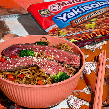 Maruchan Yakisoba – Teriyaki Beef Flavor (4 oz, 8-Pack)