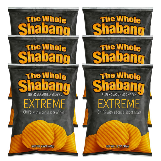 The Whole Shabang® Extreme Chips 1.5 oz Bags – 6 Count Bold Savory Snack Chips