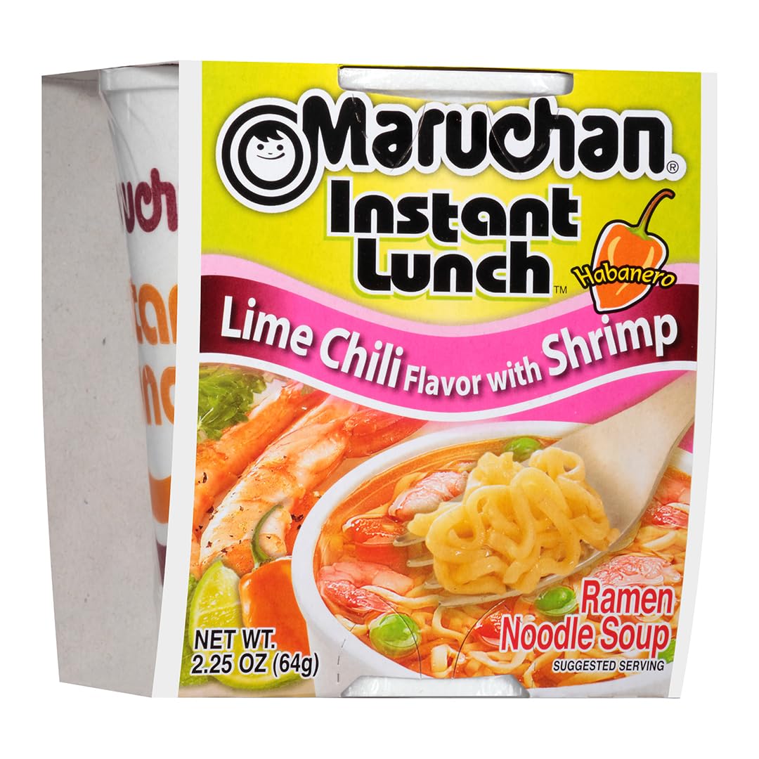 Maruchan Instant Lunch – Lime Chili Shrimp Flavor (2.25 oz, 12-Pack)