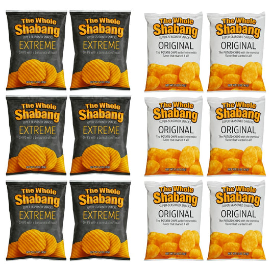 The Whole Shabang® Mix Pack Chips 1.5 oz Bags – 12 Count Variety Pack Bold Savory Snack Chips