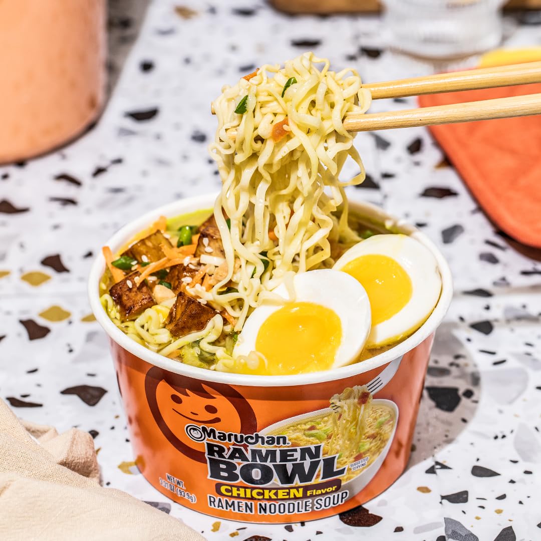 Maruchan Ramen Bowl – Chicken Flavor (3.1 oz, 6-Pack)