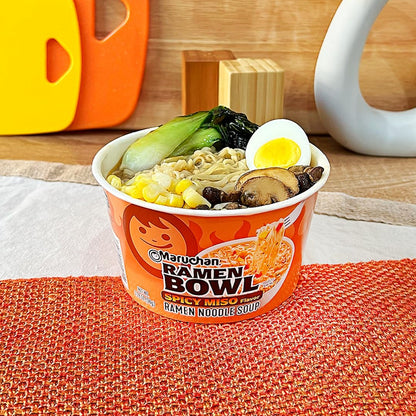 Maruchan Ramen Bowl – Spicy Miso Flavor (3.1 oz, 6-Pack)