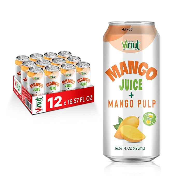 VINUT Real Juice with pulp (no sugar added) — 12 Pack