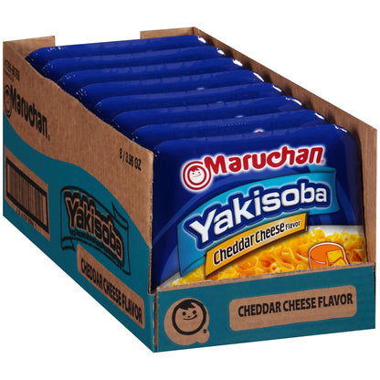 Maruchan Yakisoba – Cheddar Cheese Flavor (4 oz, 8-Pack)