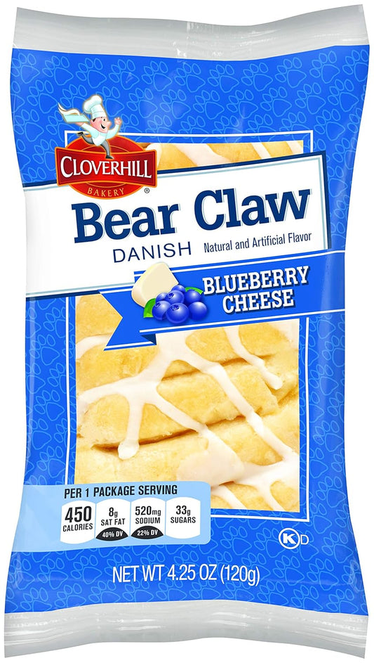 Cloverhill Bear Claw Blueberry Cheese