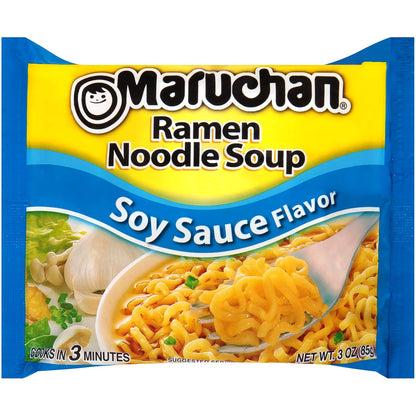 Maruchan Ramen Noodles Soup – Soy Sauce Flavor (3 oz, 24-Pack)