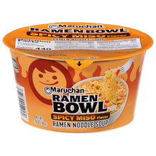 Maruchan Ramen Bowl – Spicy Miso Flavor (3.1 oz, 6-Pack)