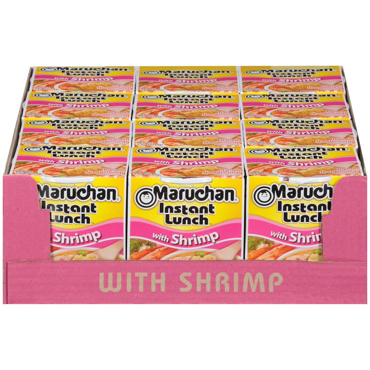 Maruchan Instant Lunch – Shrimp Flavor (2.25 oz, 12-Pack)