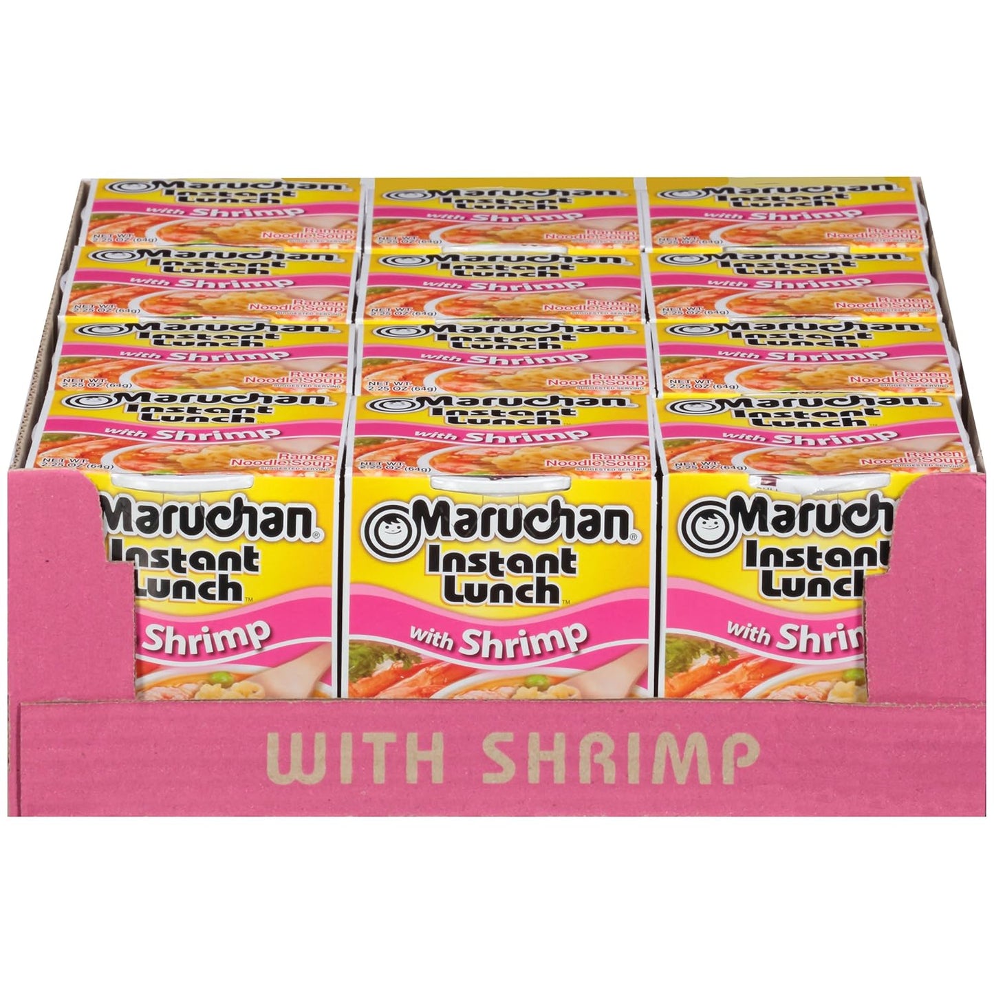 Maruchan Instant Lunch – Shrimp Flavor (2.25 oz, 12-Pack)