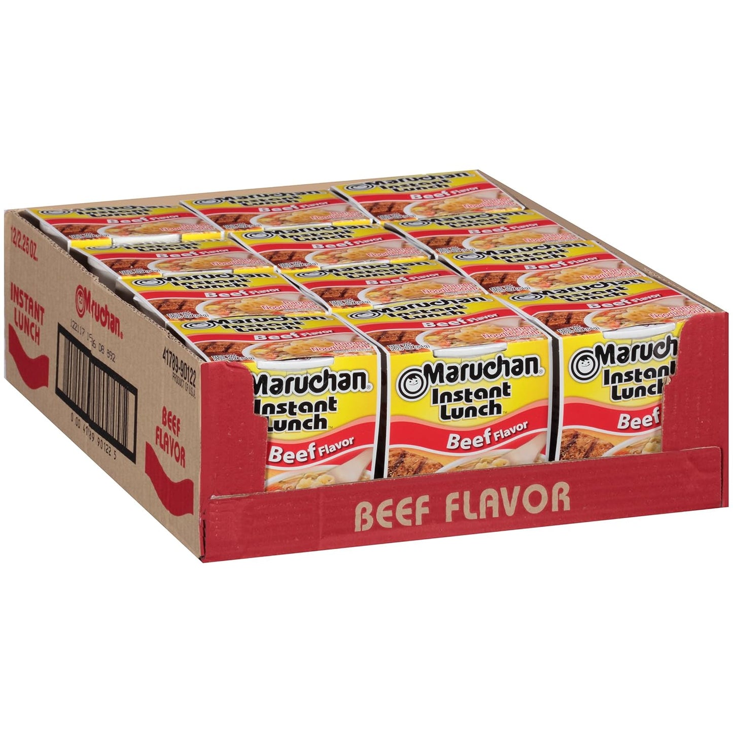 Maruchan Instant Lunch – Beef Flavor (2.25 oz, 12-Pack)