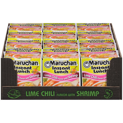 Maruchan Instant Lunch – Lime Chili Shrimp Flavor (2.25 oz, 12-Pack)