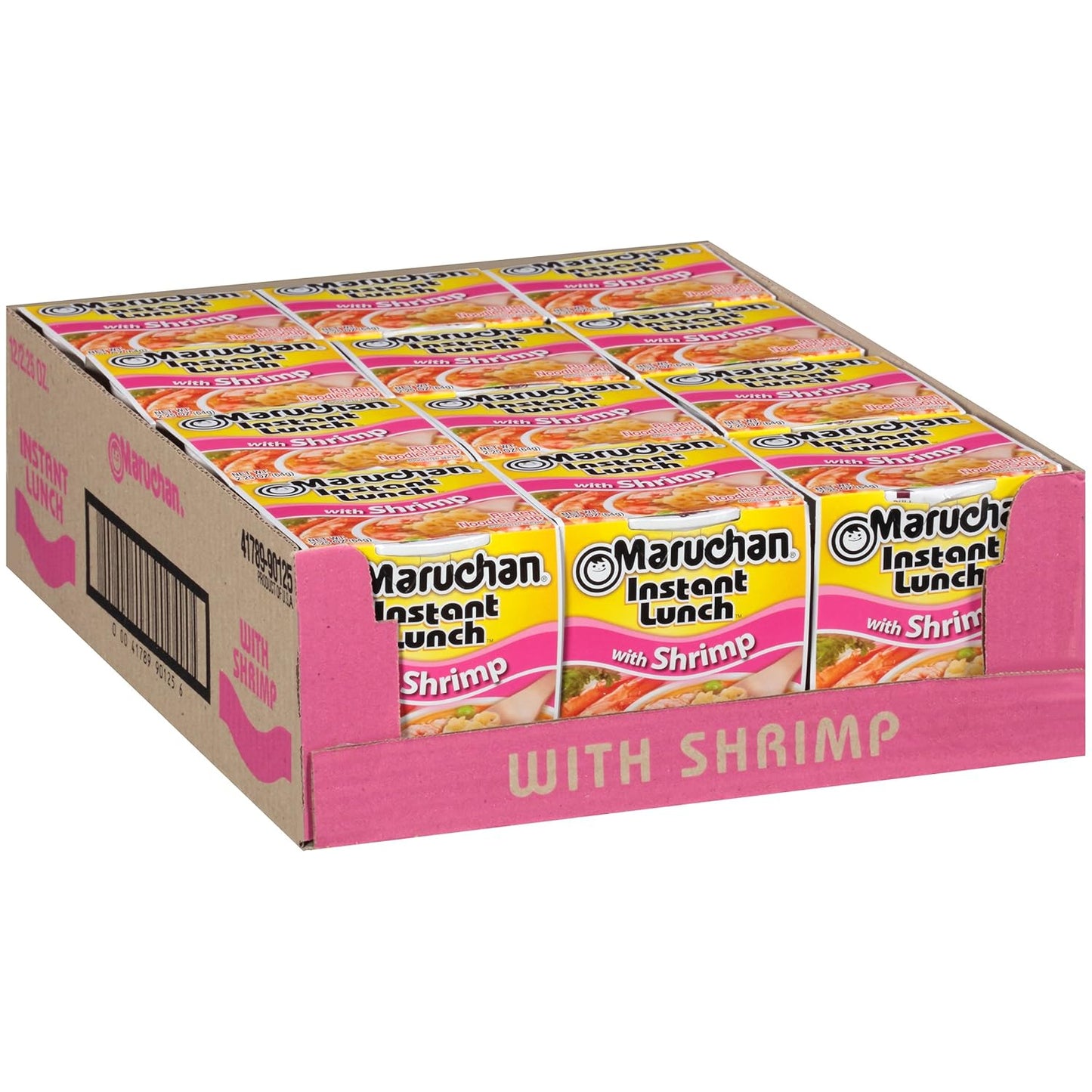Maruchan Instant Lunch – Shrimp Flavor (2.25 oz, 12-Pack)