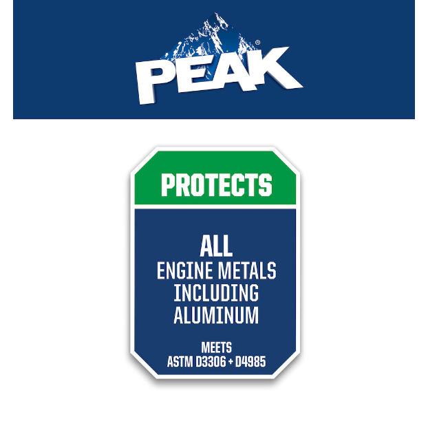 PEAK® Conventional Concentrate Antifreeze + Coolant - Green, 1 Gallon (3.78L) - Engine Protection for All Vehicles