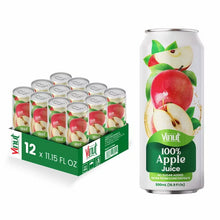 Vinut 100% Apple Juice – Pack of 12 Cans (11.15 fl oz)