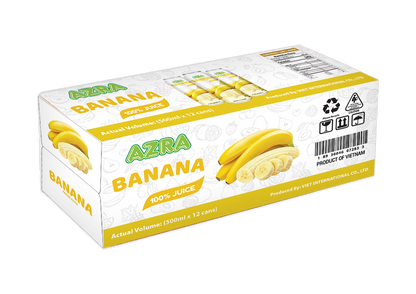Banana tropical juice bulk case 12 cans
