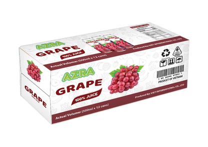 AZRA Grape Juice 12 Can Case 6 Liter