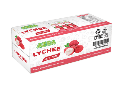 AZRA Lychee Juice 12 Can Case