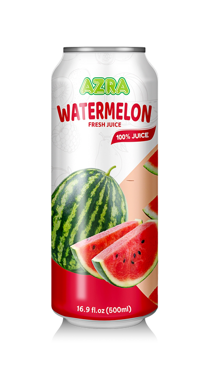 AZRA Watermelon Juice 12 Pack – 100% Tropical Juice – 500ml Cans – Imported from Vietnam