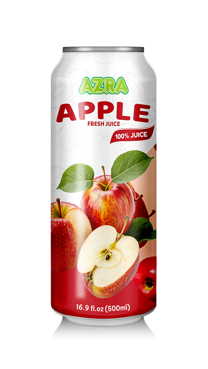 AZRA Apple Juice 500ml Can Front View