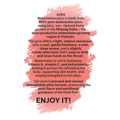AZRA 100% Watermelon Juice 500ml Can
