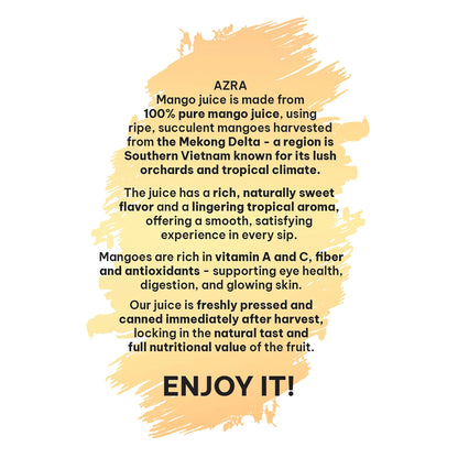 AZRA Mango Juice product description Vietnam origin tropical beverage