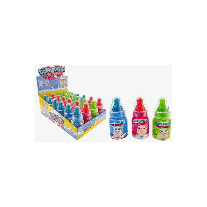 Baby Bottle POP Candy - Assorted Flavors, Pack of 24