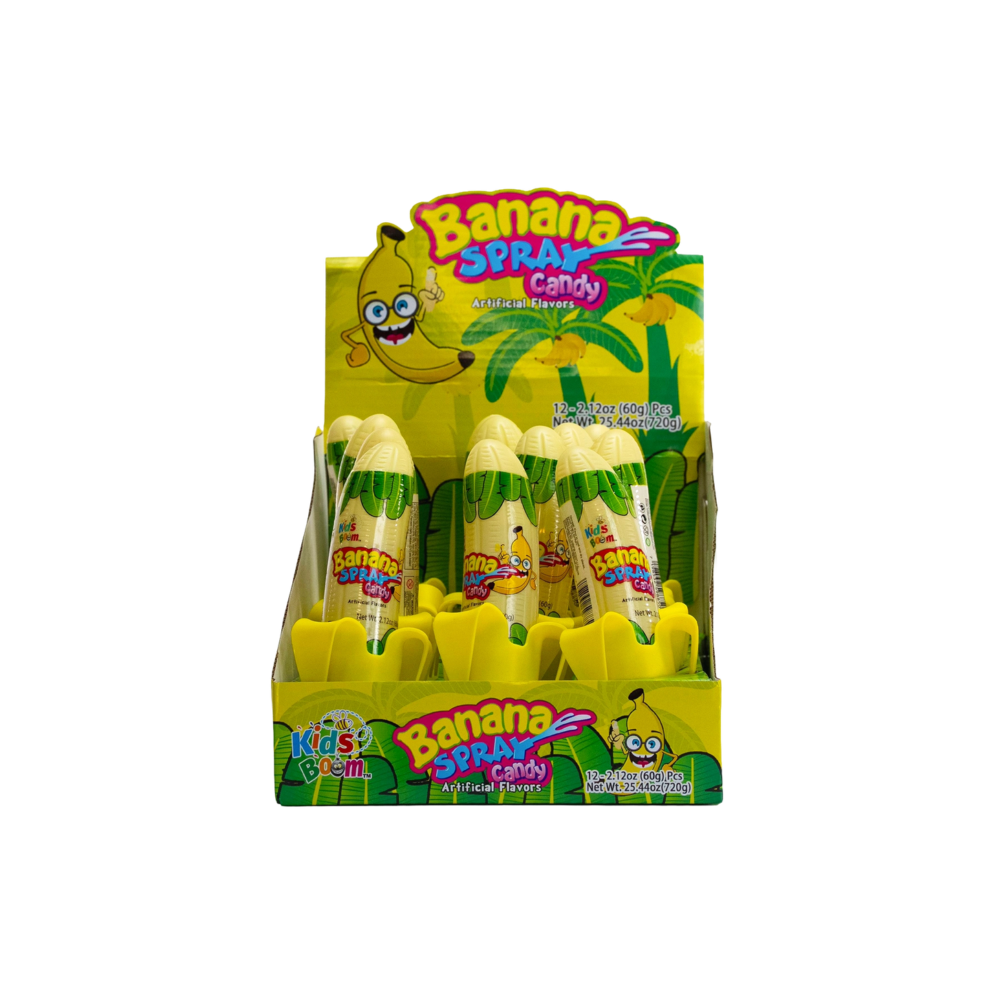 KidsBoom™ Banana Spray Candy -12pcs (60g Each)| Spray the fun