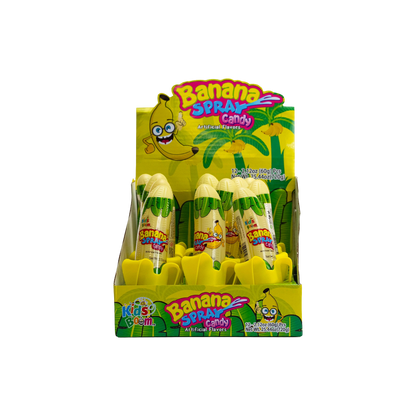 KidsBoom™ Banana Spray Candy -12pcs (60g Each)| Spray the fun