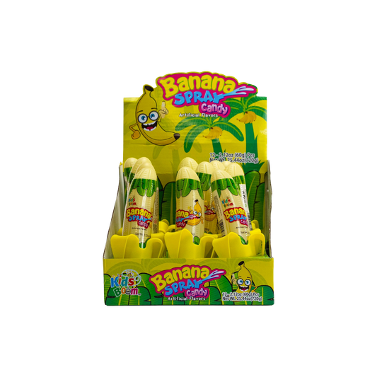 KidsBoom™ Banana Spray Candy -12pcs (60g Each)| Spray the fun