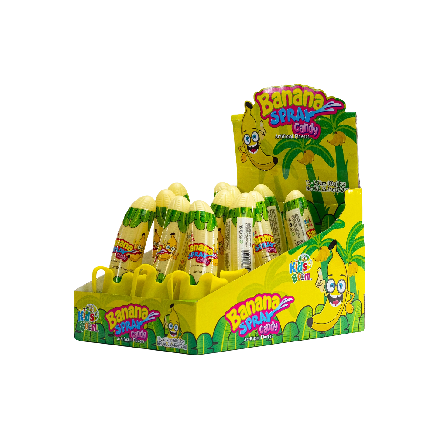 KidsBoom™ Banana Spray Candy -12pcs (60g Each)| Spray the fun