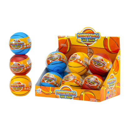 KidsBoom™ Basketball Lick & Dunk-12pcs (18 g Each) |  Stay Cool, Have Fun