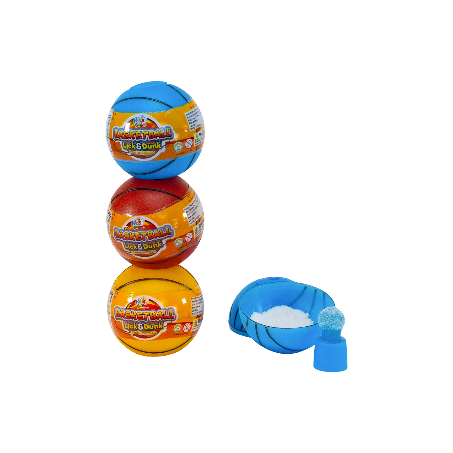 KidsBoom™ Basketball Lick & Dunk-12pcs (18 g Each) |  Stay Cool, Have Fun