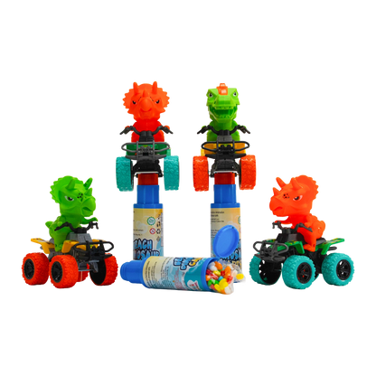 KidsBoom™ Beach Dinosaur Carts- 1pcs (15g Each) |Ride the fun