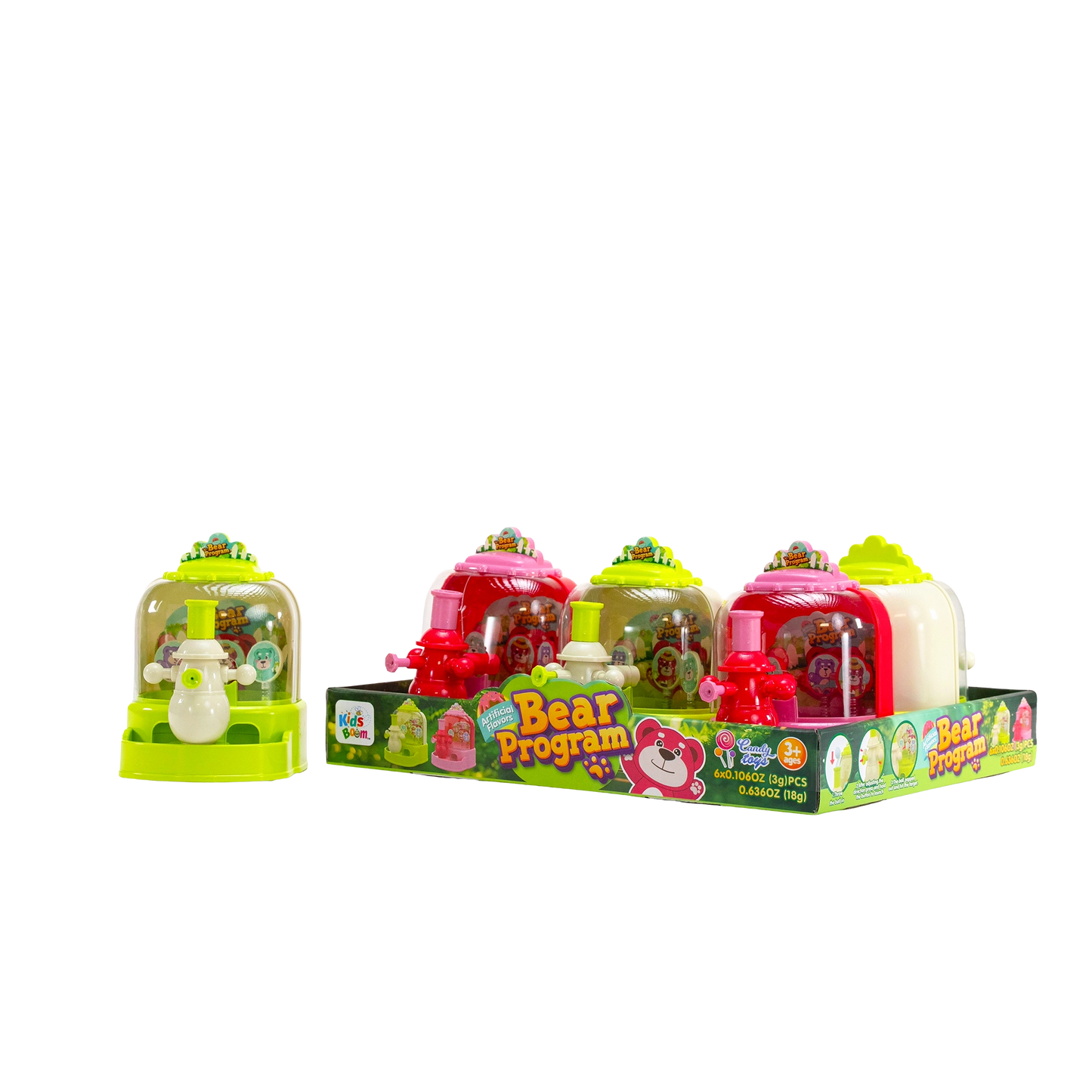 kids Boom Bear Program –  6pcs (3g Each) |Surprises & Sweet Treats Await!